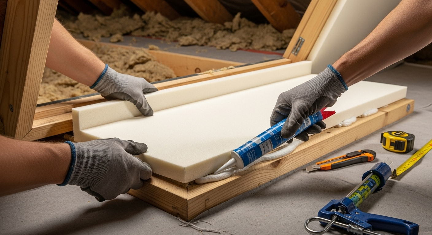 Isolation de la trappe d'accès au grenier