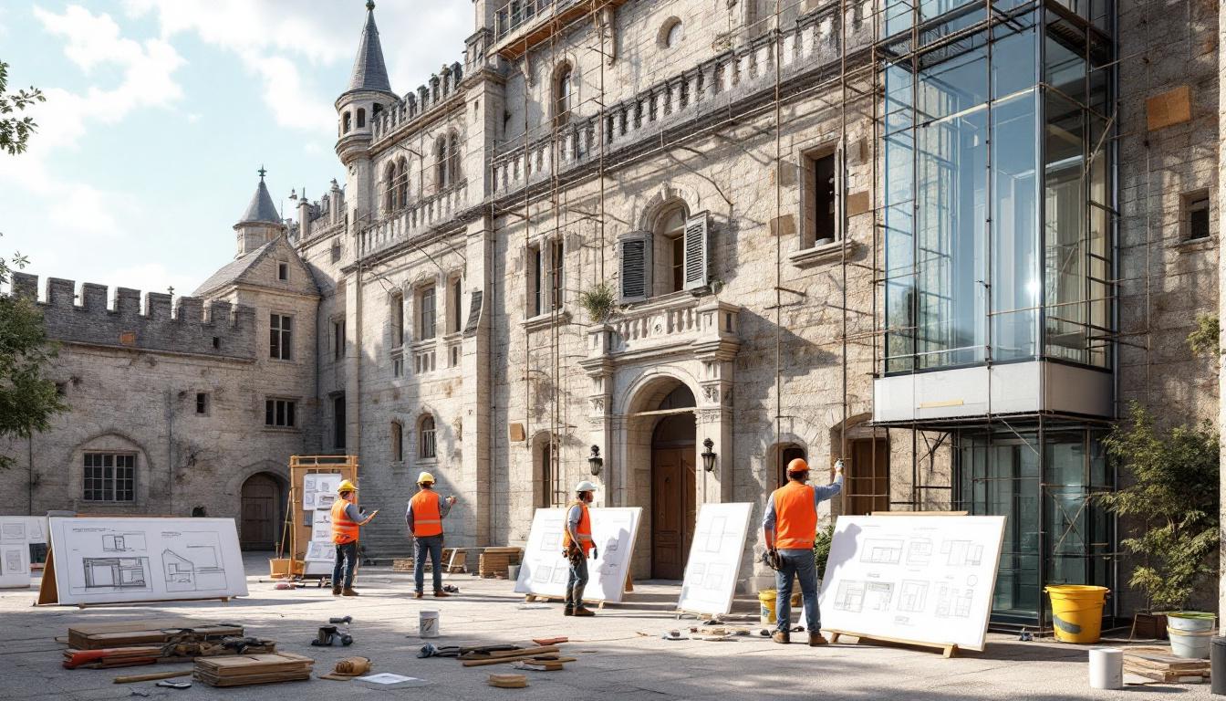 découvrez les projets de rénovation du château du rozier, incluant l'amélioration de l'isolation, l'installation d'un ascenseur et la création d'une salle pédagogique, pour allier patrimoine et modernité au service de tous.