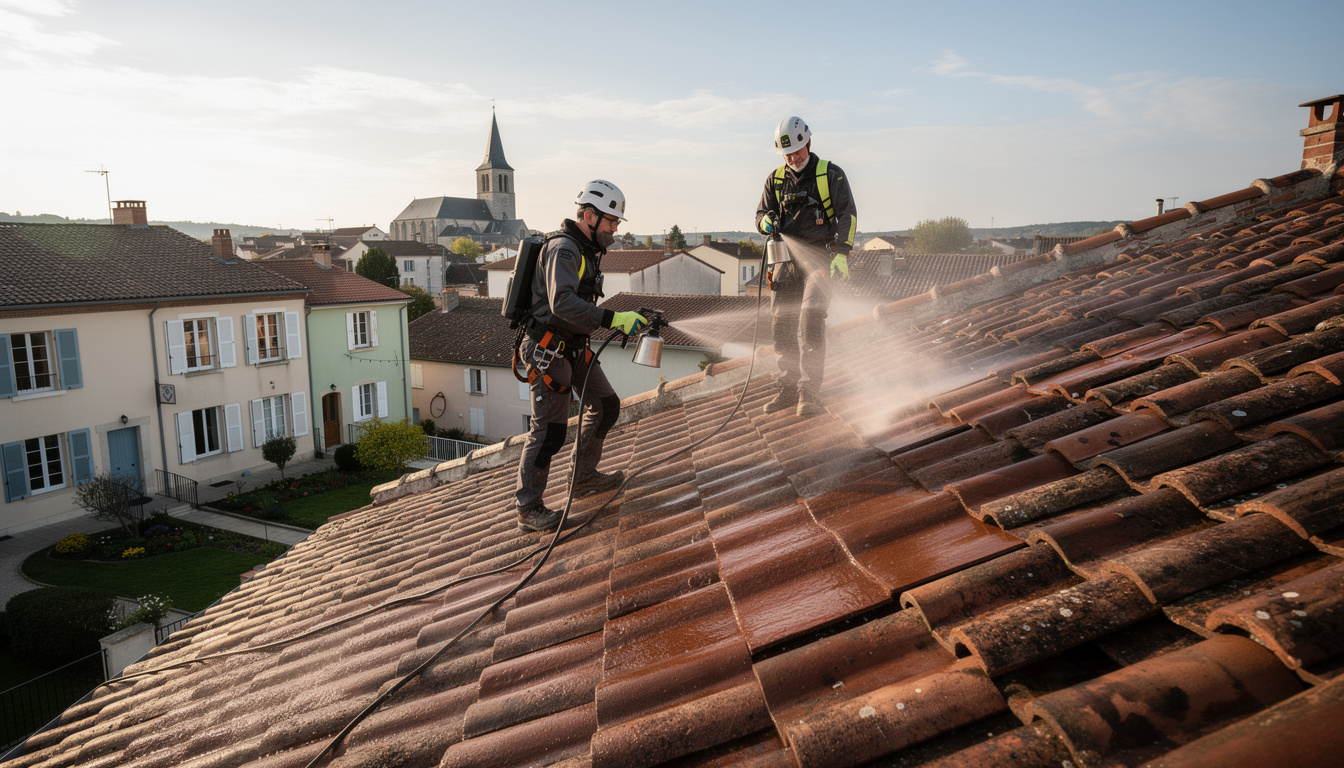 découvrez comment hydrofuger une toiture à mandres-les-roses et les bénéfices attendus pour vos tuiles : protection contre l'eau, prolongation de la durabilité et entretien facilité.