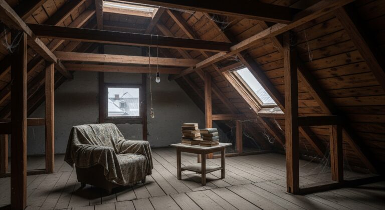 Une pièce froide sous le toit doit vous faire réagir