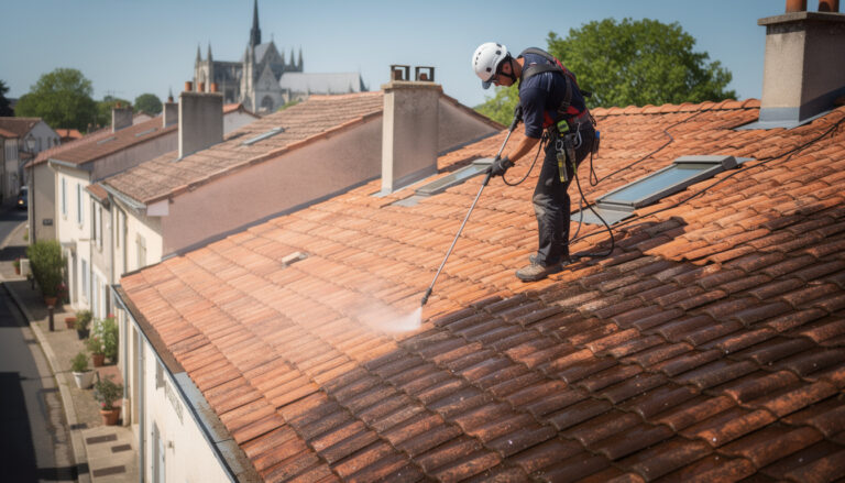 découvrez notre guide simple pour un nettoyage de toiture à étampes, et maintenez l'efficacité et la durabilité de votre toit grâce à des méthodes d'entretien faciles et efficaces.