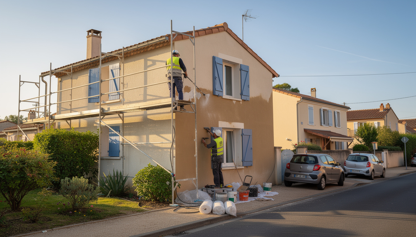 ravalement de façade à linas : améliorez l'esthétique de votre bâtiment tout en garantissant sa protection durable contre les intempéries et les agressions extérieures.