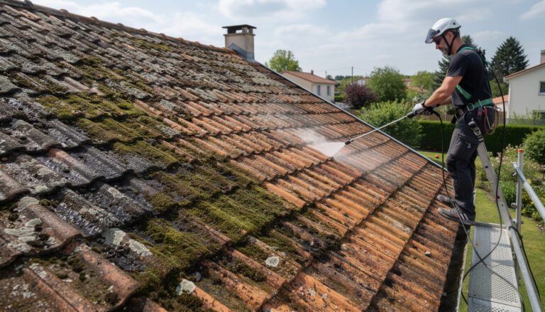 découvrez comment nettoyer une toiture encrassée à saint-germain-lès-arpajon sans endommager la couverture, grâce à des méthodes efficaces et sécurisées.