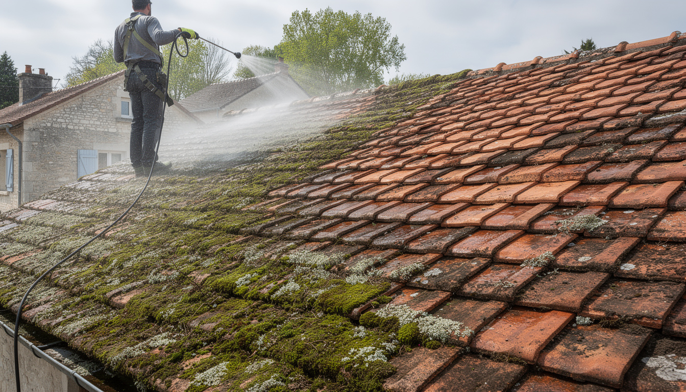 découvrez nos conseils pour nettoyer une toiture encrassée à saint-germain-lès-arpajon sans endommager la couverture, afin de préserver son étanchéité et sa durabilité.