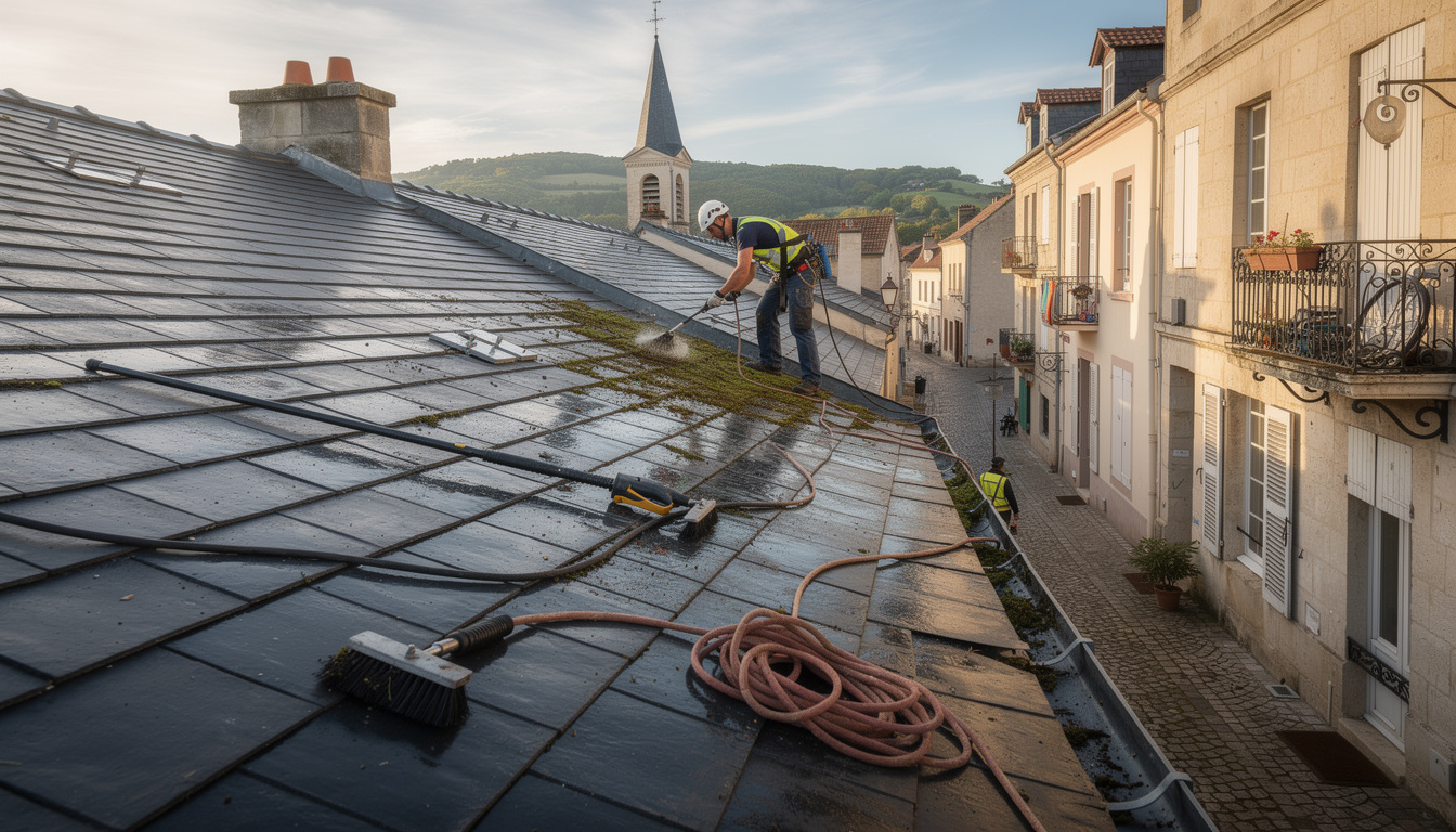 découvrez comment nettoyer une toiture encrassée à louveciennes sans endommager la couverture grâce à nos conseils simples et efficaces.