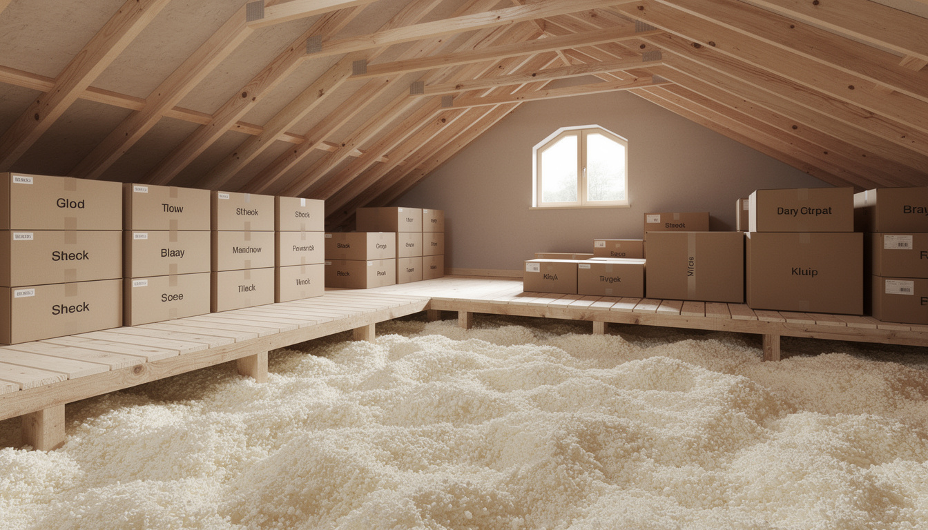 découvrez si les cartons entreposés dans les combles impactent l'efficacité de l'isolation soufflée et comment préserver vos économies d'énergie.