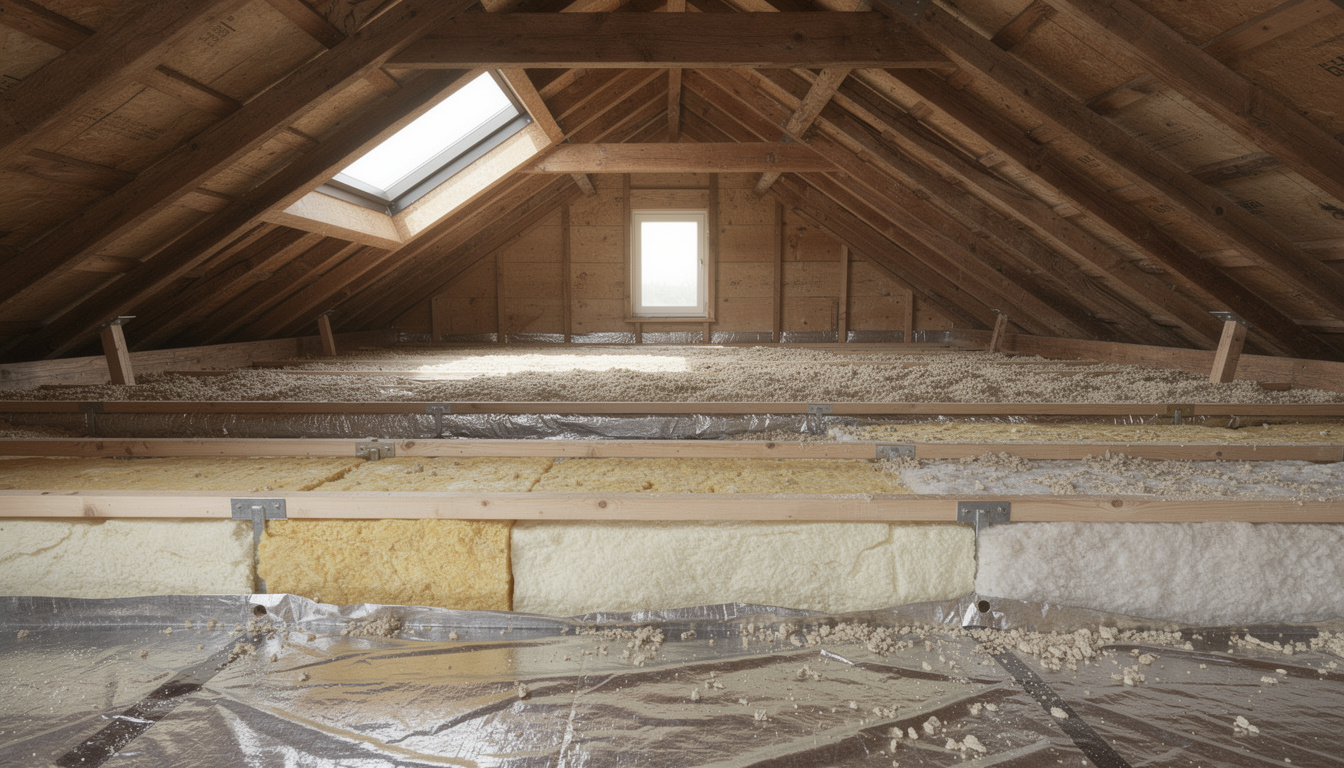 découvrez les avantages des isolants en rouleaux et en vrac pour votre plancher de comble, et choisissez la meilleure option pour améliorer l'efficacité énergétique de votre maison.