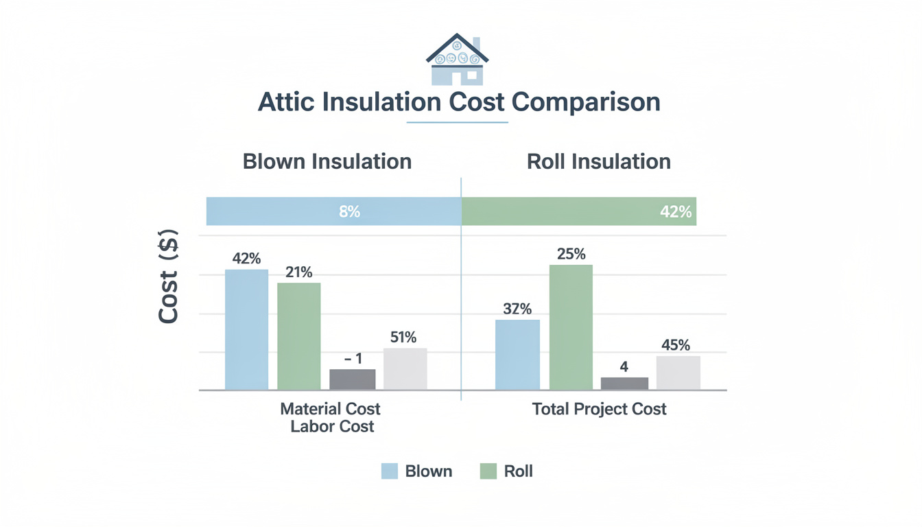 découvrez les différences entre l'isolation des combles soufflée et l'isolation en rouleau pour choisir la solution la plus efficace et économique pour votre maison.